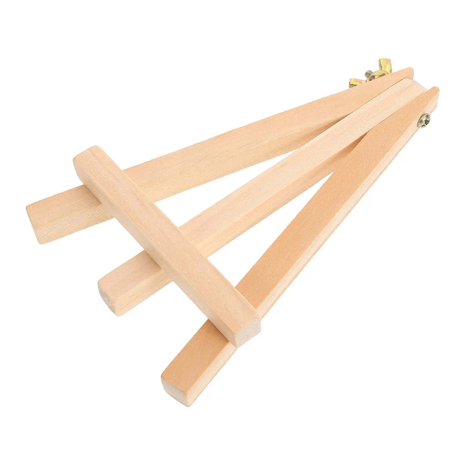 Small Easel Table Top Display Painting Photo Stand Wood Tabletop Wood Display Triangle Bracket
