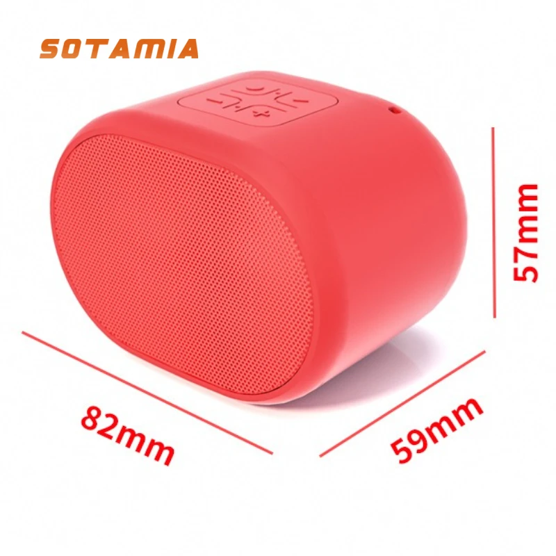 SOTAMIA 1 قطعة سمّاعات بلوتوث محمولة 4 أوم 3 واط مضخم صوت صغير ABS البلاستيك المطاط النفط كامل المدى المتكلم