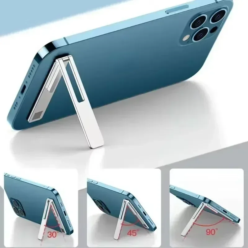Magnetic Ultra Thin Foldable Mobile Phone Holder Bracket Metal Alloy Desktop Cell Phone Stands Universal Phone Support Kickstand - view 2