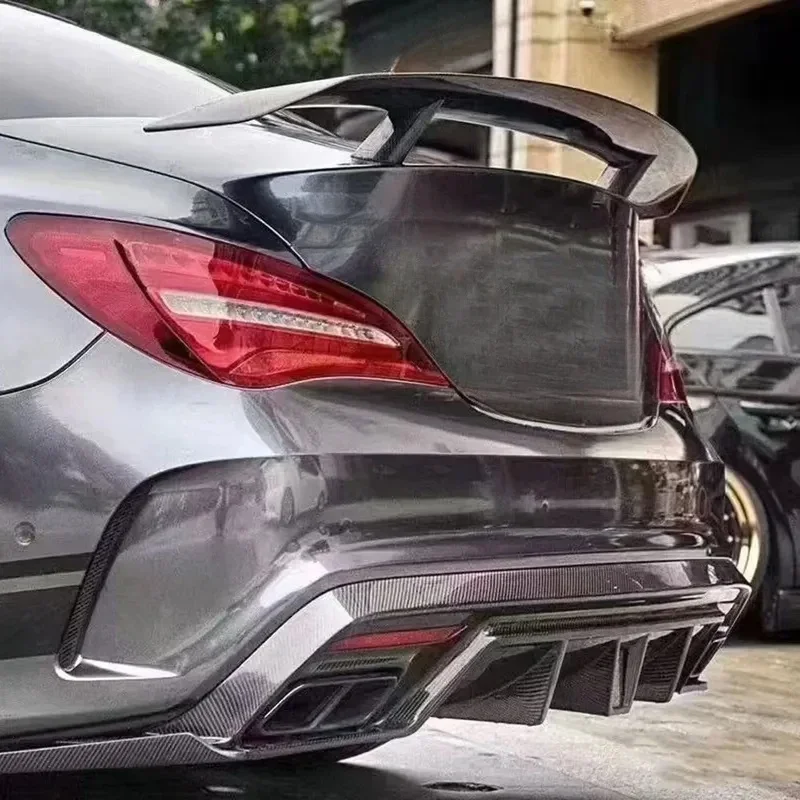 Premium Auto PartsCarbon Fiber Rear Trunk Wing  CLA-Class W117 C117 2013-2018