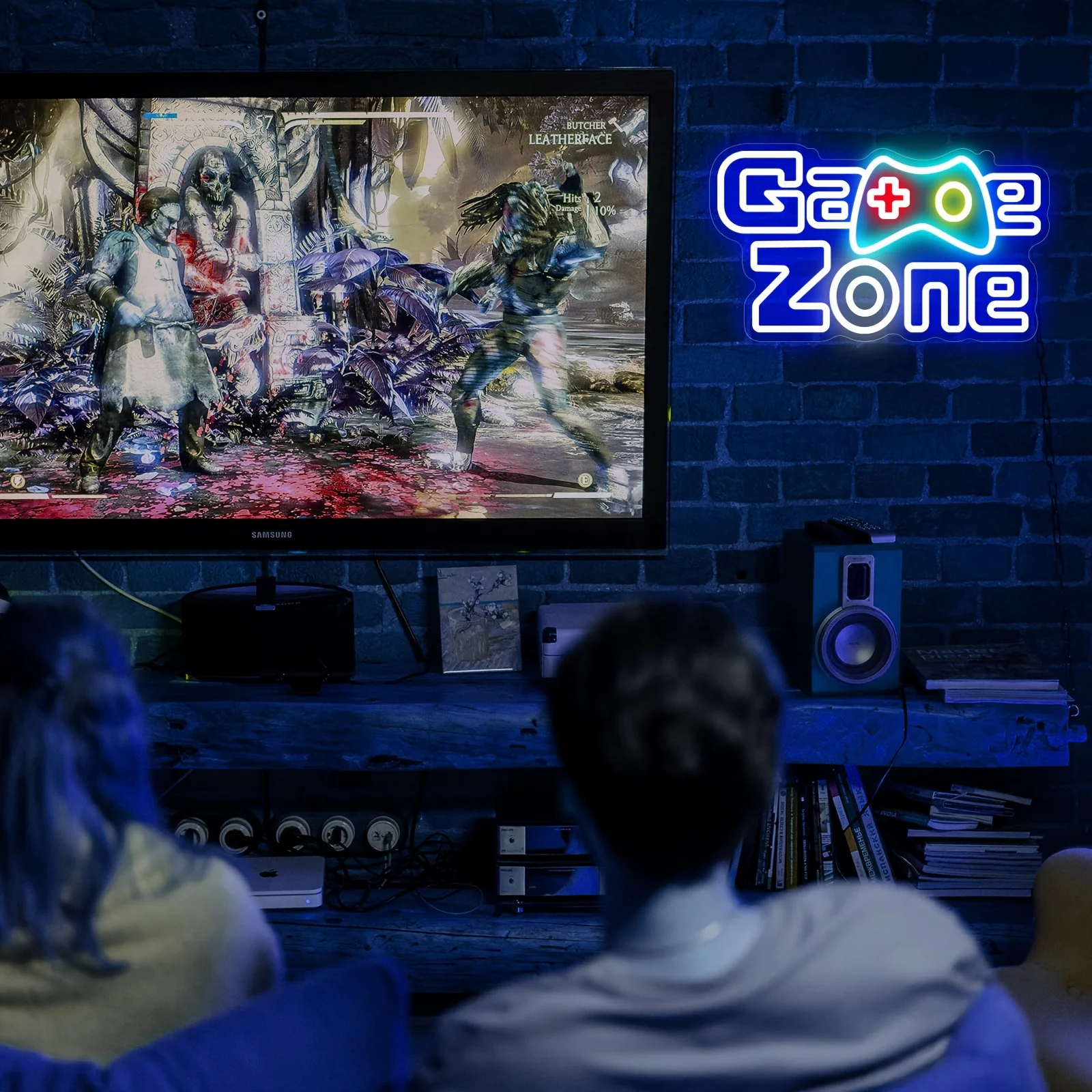 Game Zone  Neon Sign LED Neon Light for Wall Decor USB Powered for Bedroom Bar Shop Game Room Man Cave Decor Gift for Game Lover