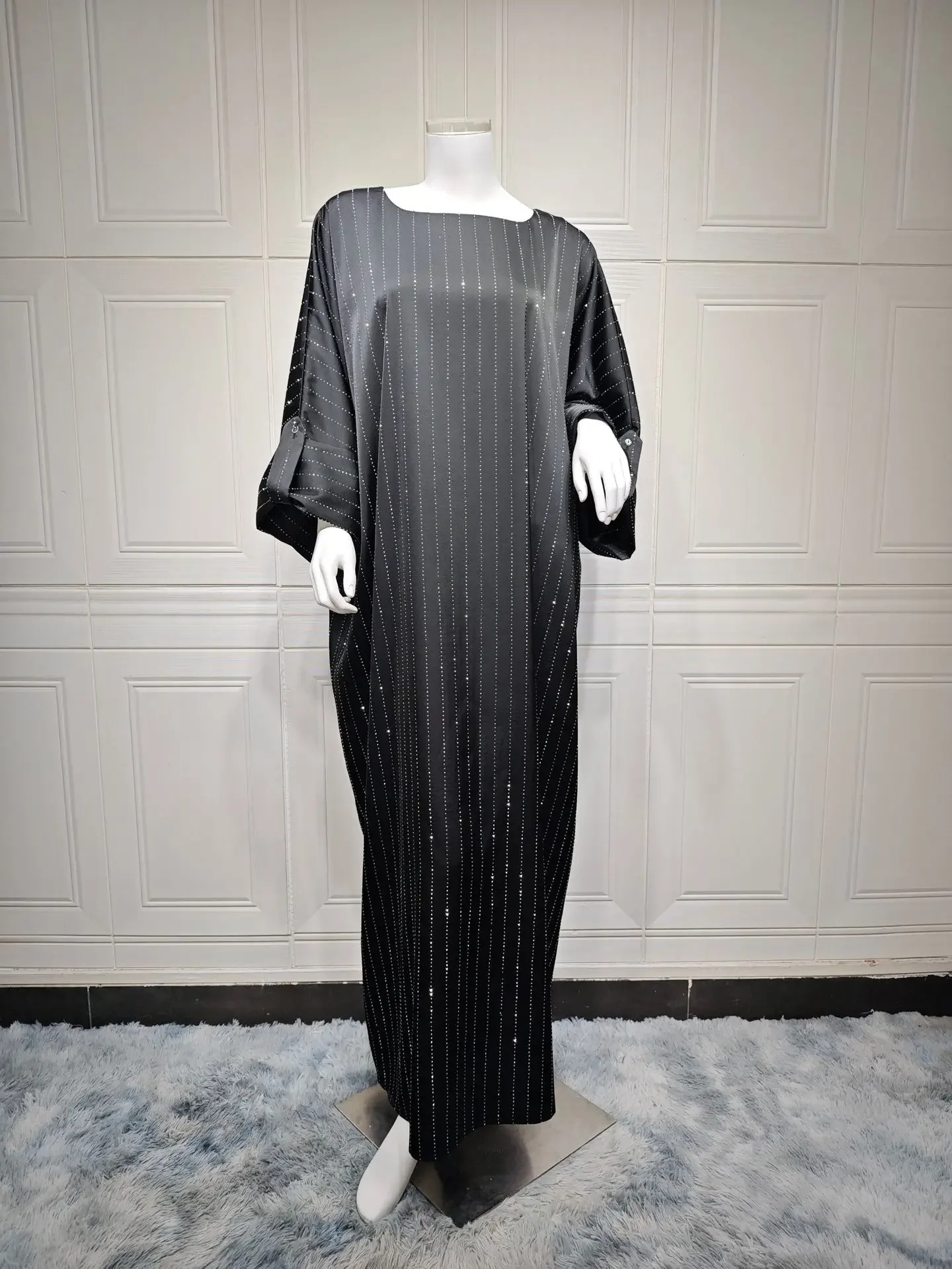 

Diamond Abayas for Women Eid Ramadan Muslim Long Dress Dubai Kaftan Turkey Djellaba Mubarak Islam Jalabiya Caftan Marocain Femme