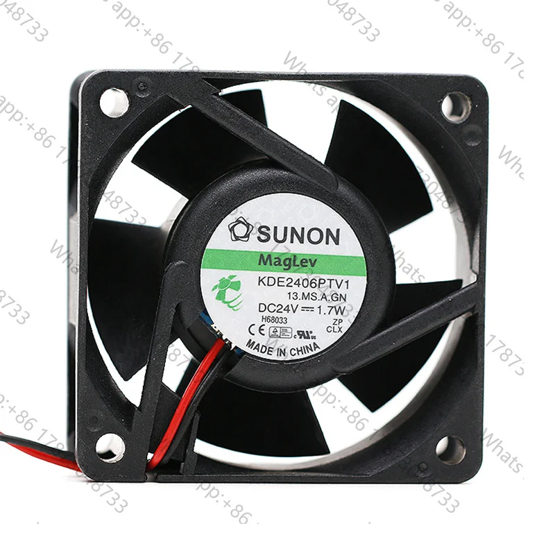 Tool PartsNew original KDE2406PTV1 6025 6CM 24V 1.7W two-wire inverter cooling fan
