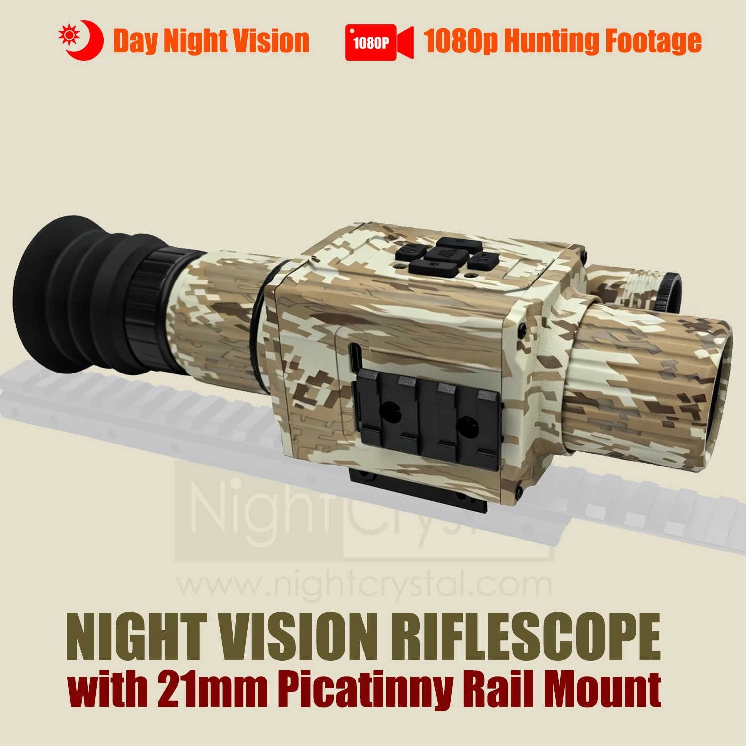 Night Vision Rifle Scope Ir 850Nm - Megaorei NK008 Camouflage Night Vision Scope