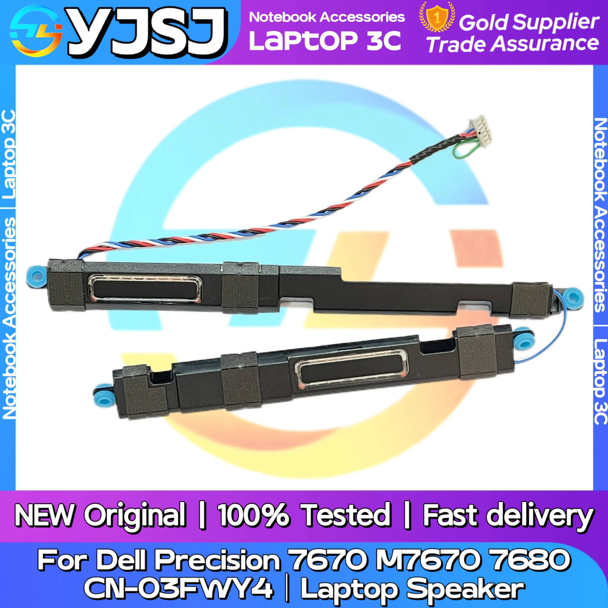 NEW GENUINE Original Laptop Speaker For Dell  Precision 7670 M7670 M7680 7680 built-in speaker 03FWY4 PK230015500