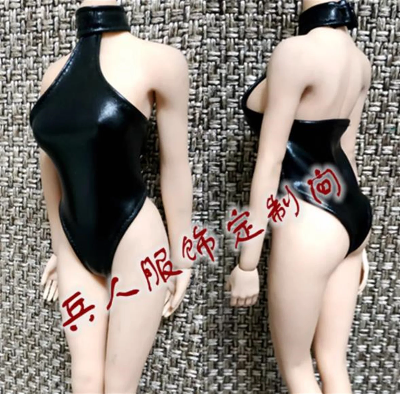 1:6 Zwart badpak bodysuit jurk vrouwelijke kleding model Voor 12 "figu Figuur speelgoed Soldaat Kleding Model Fit 12'' Action Figure Body