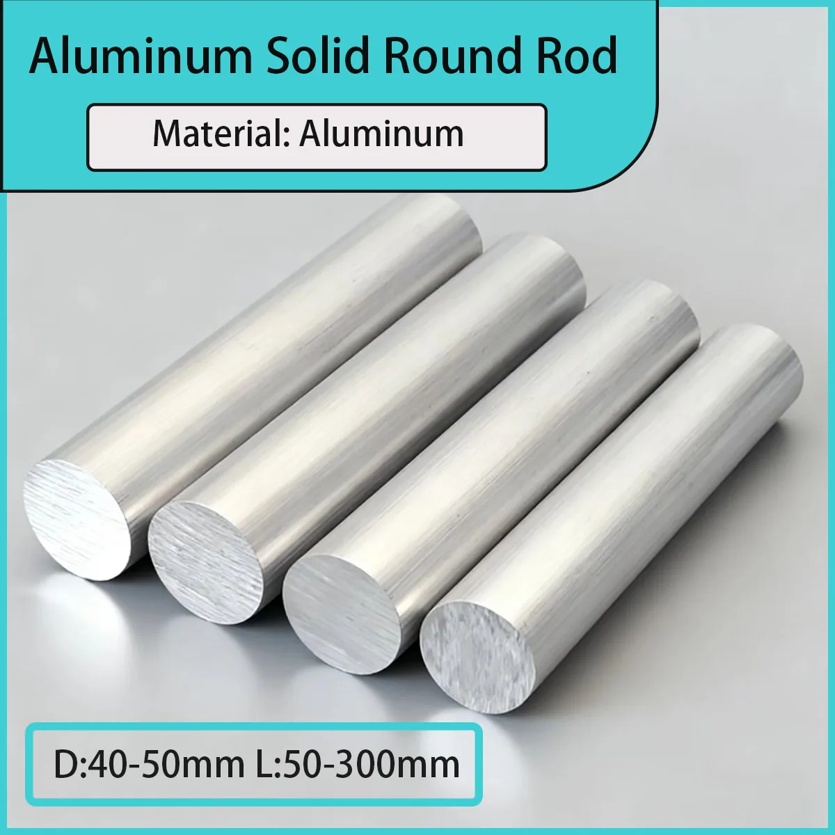40mm-50mm Diameter Aluminum Solid Round Rod High Strength for Industrial/Mechanical/DIY Engineering
