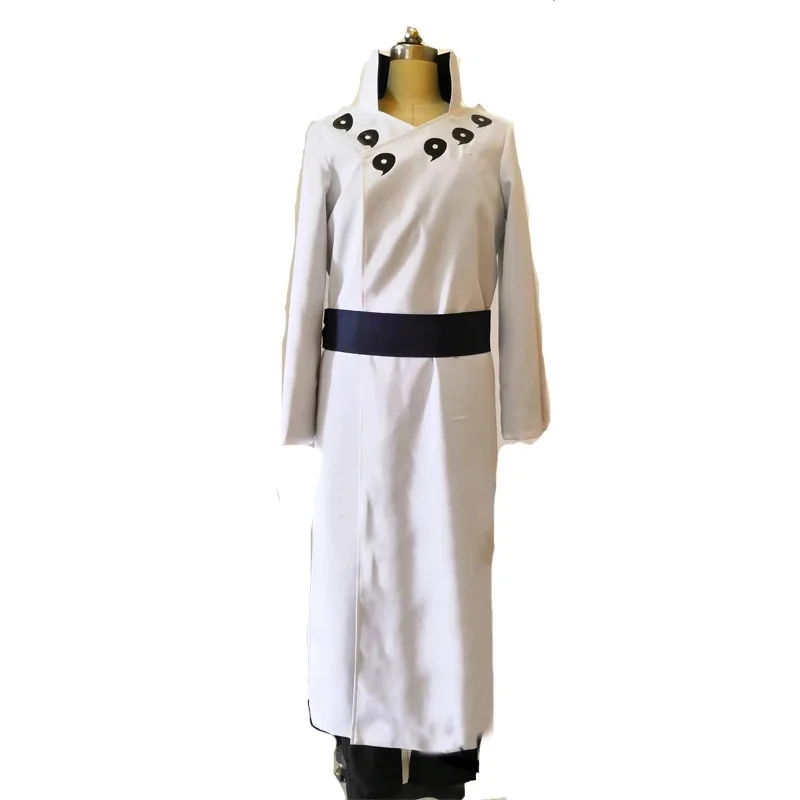 CyNinja 우치하 코스프레 인도라 아슈라 리쿠도 센닌 우즈마키 의상 할로윈 풀 세트 유니폼 여성 남성 의류