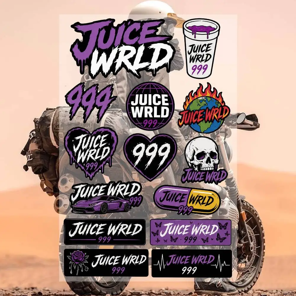 J-uicE- WRL-D- Waterproof Vinyl Stickers for Car Motorcycle Bike Skateboard Laptop Bottle Phone