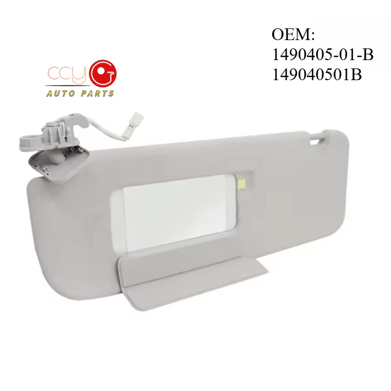 OEM 1490405-01-B 149040501B Brand New High Quality Left Driver Side Car Sunvisor Sunshade For Tesla Model 3/Y 2017-2023