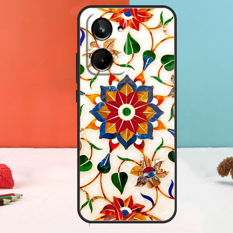 بلاط مغربي لـ Realme 15 Pro GT6 GT7 10 11 12 13 14 Pro Plus C51 C53 C55 C61 C63 C65 C67 C75 C71