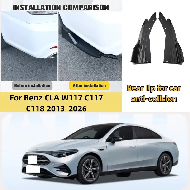 Car Car Rear Bumper Spoiler Lip Diffuser Side Skirt Splitter Wrap Angle Anti-Crash For Benz CLA W117 C117 C118 2013-2026 - Aliexpress Deal