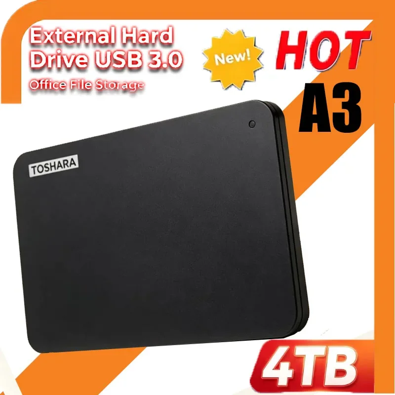 A3 Upgrade Black Canvio Base External Hard Drive 500GB 1TB 2TB USB 3.0 Mechanical Disco Rigido Preto for Desktop Laptop