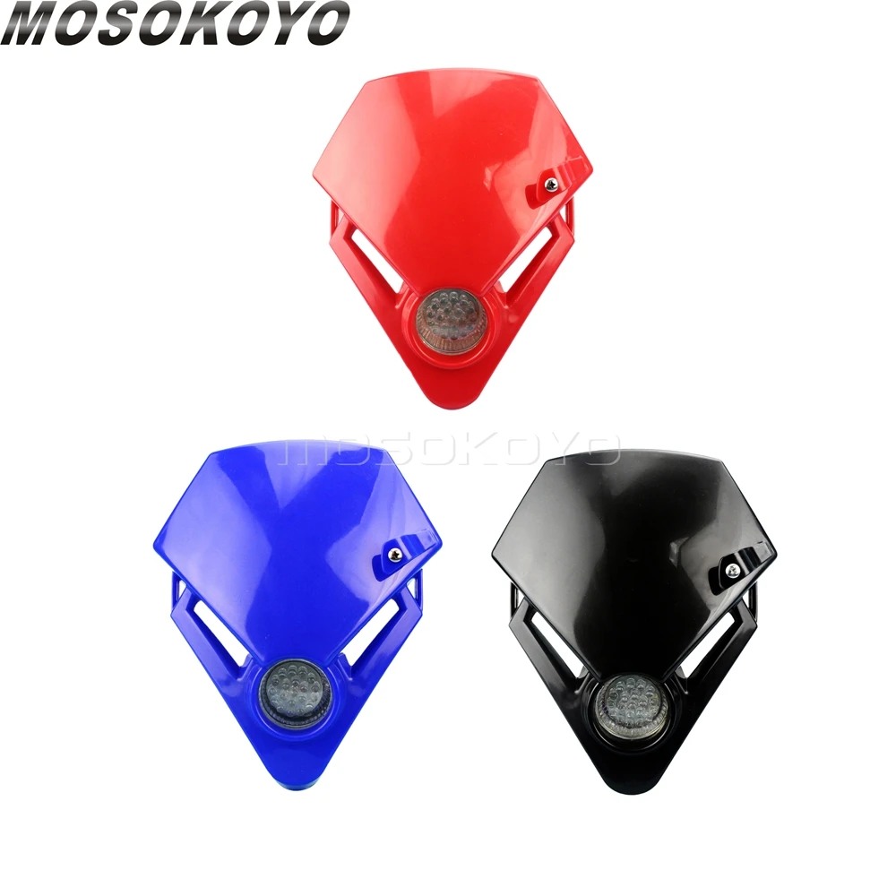 Motocross Mini Headlight LED Dirt Bike Supermoto Head Light Fairing for Gas Gas TXT Pro EXC 250 280 Yamaha Kawasaki Suzuki Honda
