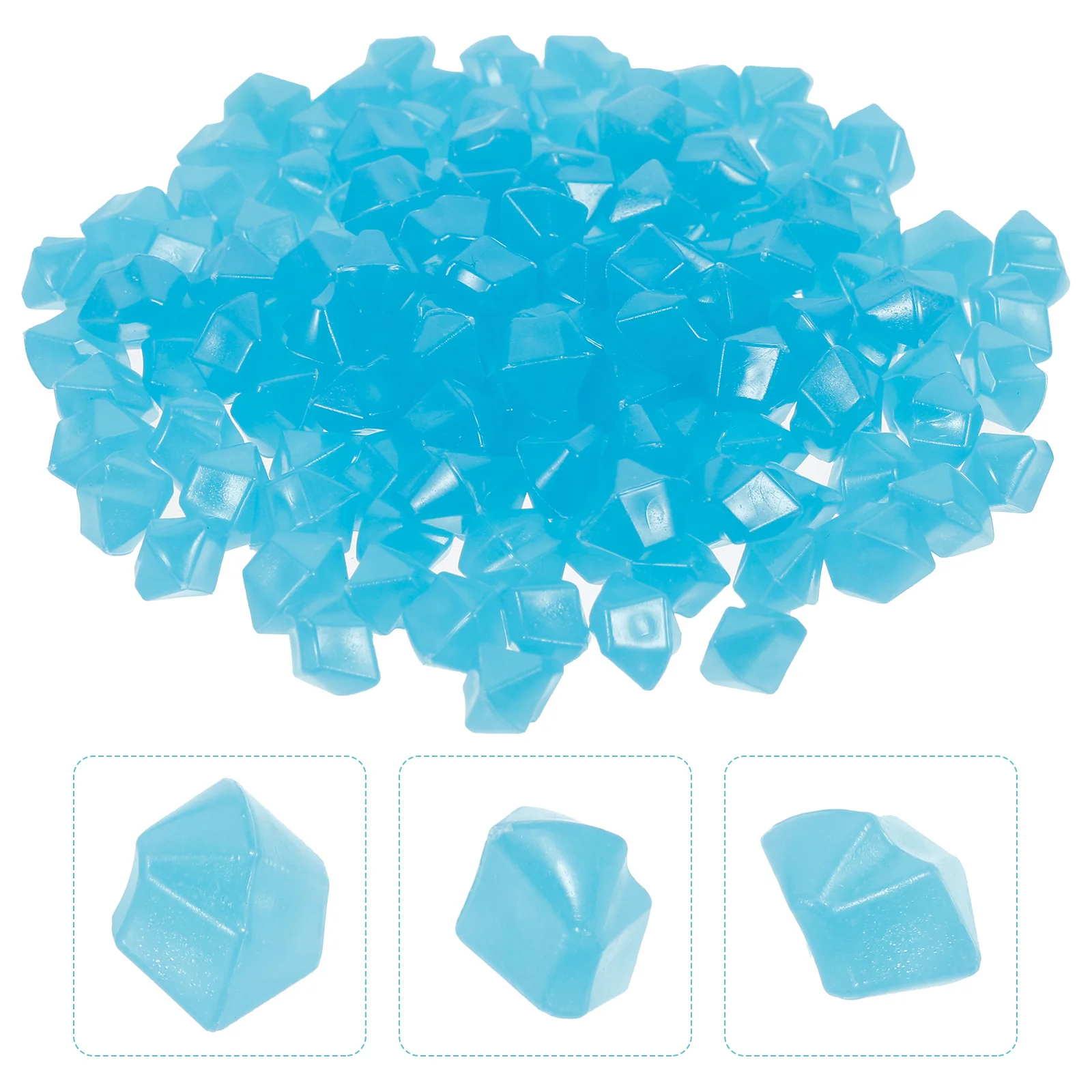 

400Pcs Resin Night Glow Gravel Rocks Aquarium Fish Tank Decor Luminous Stones Garden Path Yard Decorations Glow Rocks