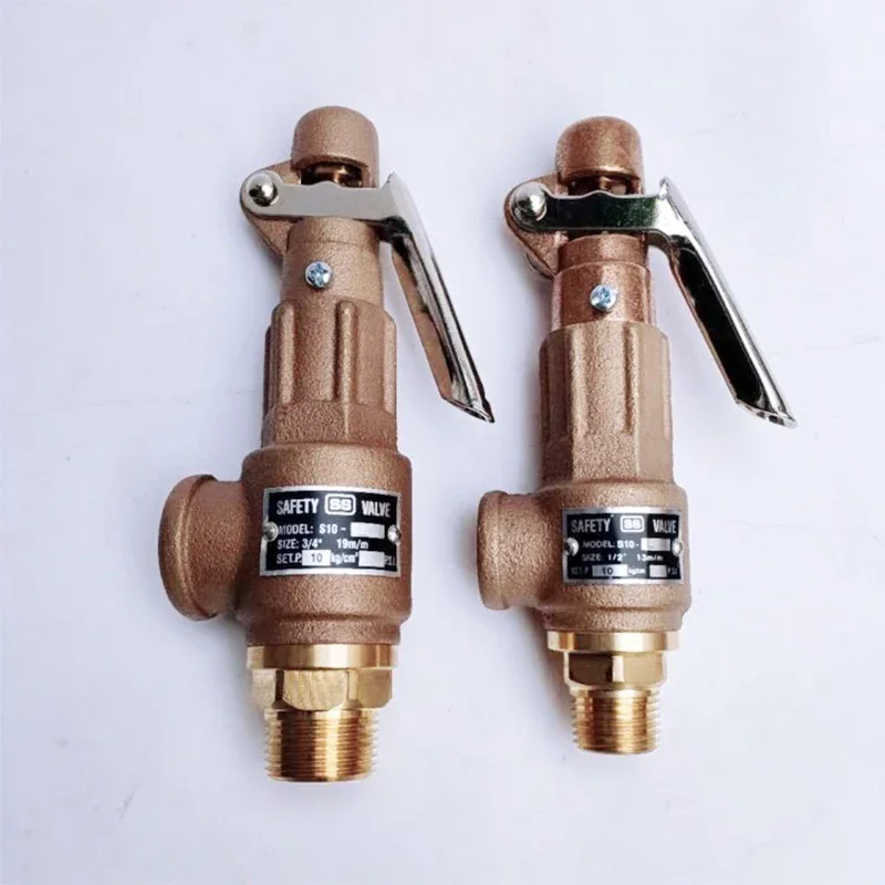 Brass safety valve with handle for pressure tank spring type Temperature & Pressure Relief safty valves for boiler