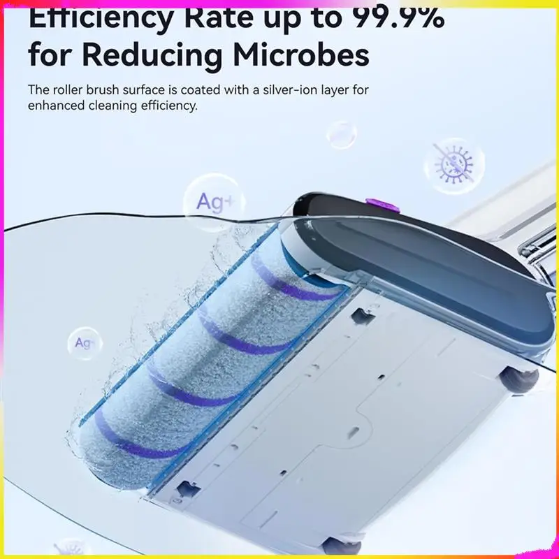 M04K 4PCS Microfiber Brush Roller Replace For Narwal S20 Pro Vacuum Cleaner Spare Parts Efficient Household Cleaning Parts