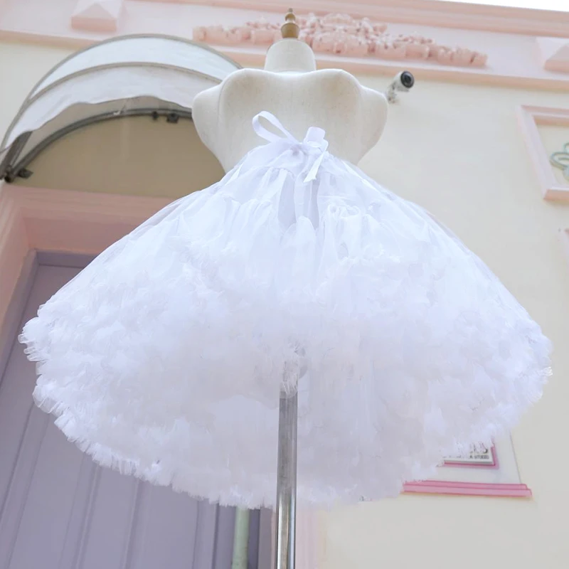 Women Under The Dress Petticoat Ruffled Fluffy Bubbl Skirt Luxury Women Underskirt Adult Tutu  Can Can Skirt Girl petticoats