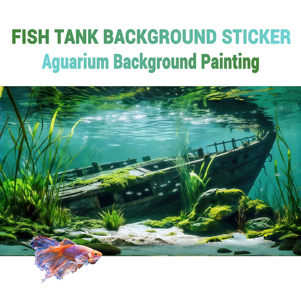 Flussbett-Treibholz, Aquarium-Hintergrundbild, Aquarium-Hintergrundaufkleber, Selbstklebend, Aquarium-Landschaftsgestaltung Dekor – Detail 13
