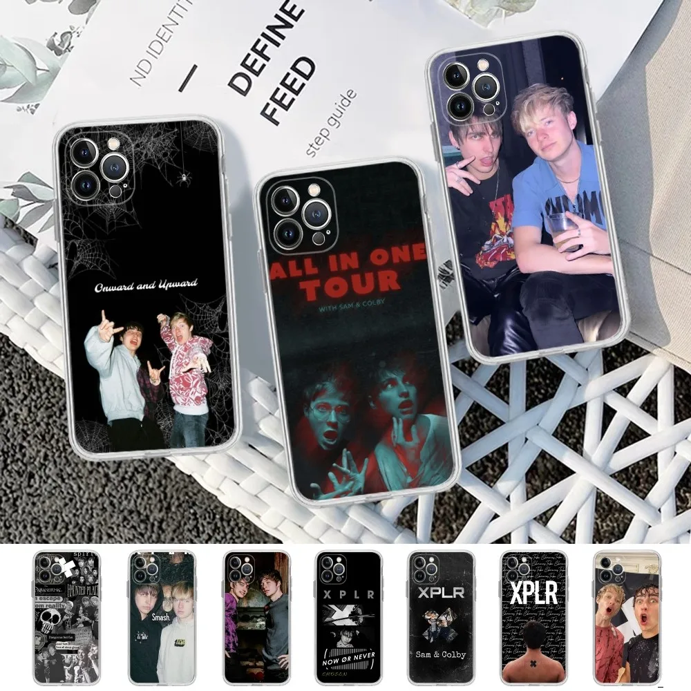 S-Sam And Colby XPLR Phone Case For IPhone 16 15 14 13 12 Mini 11 Pro XS Max X XR SE 6 7 8 Plus Soft Silicone Cover