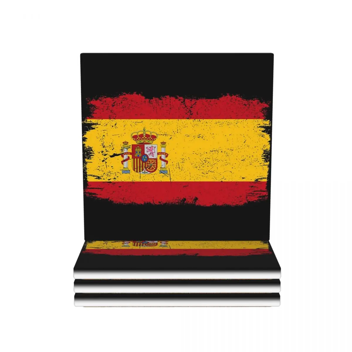 

Флаг страны Испании Туристический флаг Испании Флаг команды Испании Подставка Керамика Термостойкий коврик Настольный коврик Коврик для обеденного стола Кофейный коврик