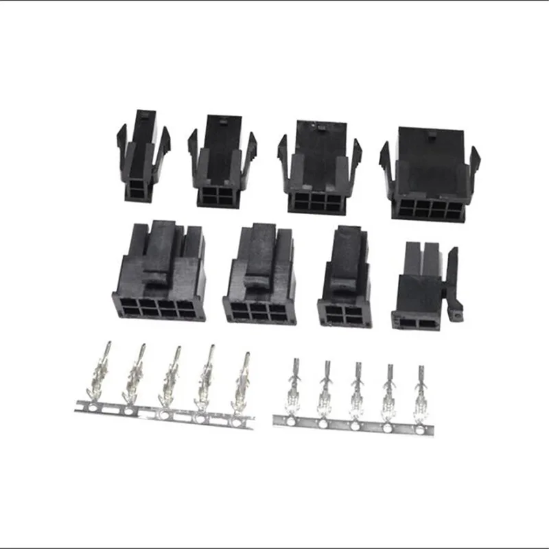 20sets MX3.0 3.0mm Pitch Micro-Fit 3.0 Connector Housing 2*1/2/3/4/5/6/8/10/12 Pin Male shell + Terminal 43030 2P/3P/4P/5P