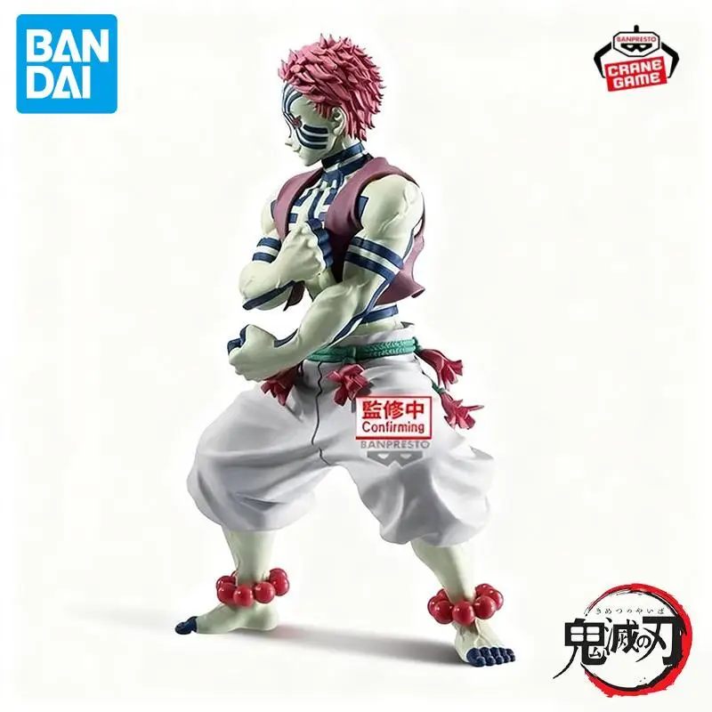 Figurki Bandai Original Banpresto Akaza, oryginalne, dostępne od ręki, figurki anime z PVC, statuetki, kreskówkowe figurki akcji, lalki, zabawki dla dzieci, ozdoby, prezenty na festiwale.
