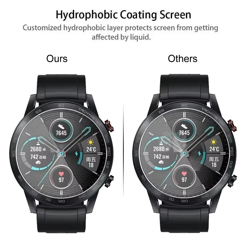 LI06T Tempered Glass For Round Smart Watch Screen Protector Diameter 46 23 33 36 41.2 45 Glass Film