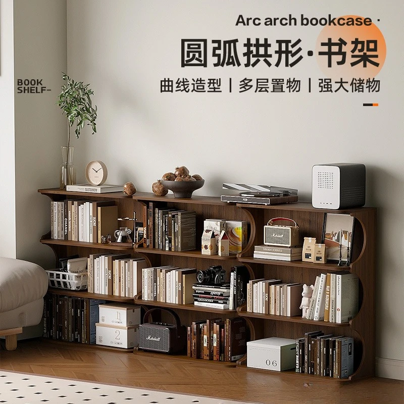 Household floor-to-wall bookshelf Office document storage shelf Kindergarten reading corner picture book rack