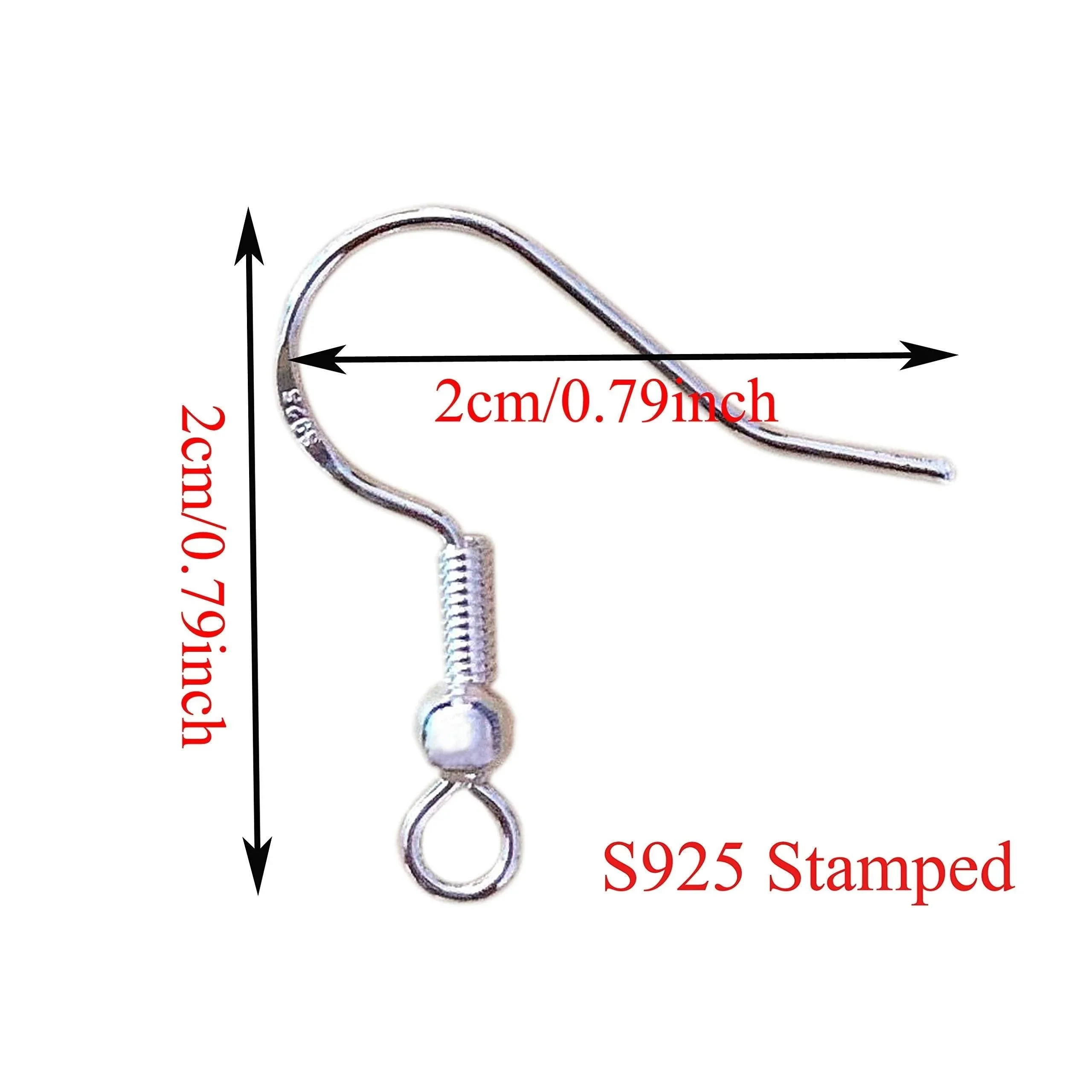 Sterling Silver Earring Hooks for DIY Jewelry Making