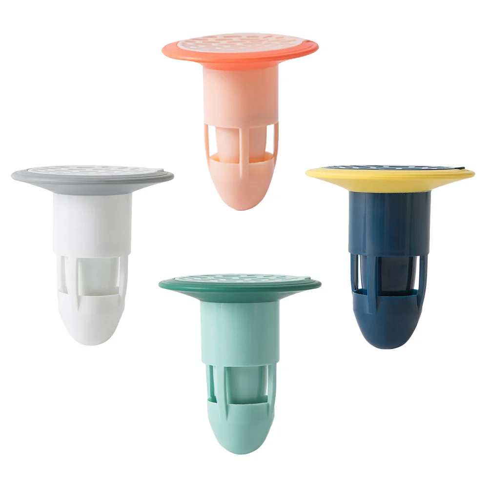 4pcs Odor Proof Core Sewer Backflow Preventer Sealing Abs Tpr Floor Drain Leak Preventer Set