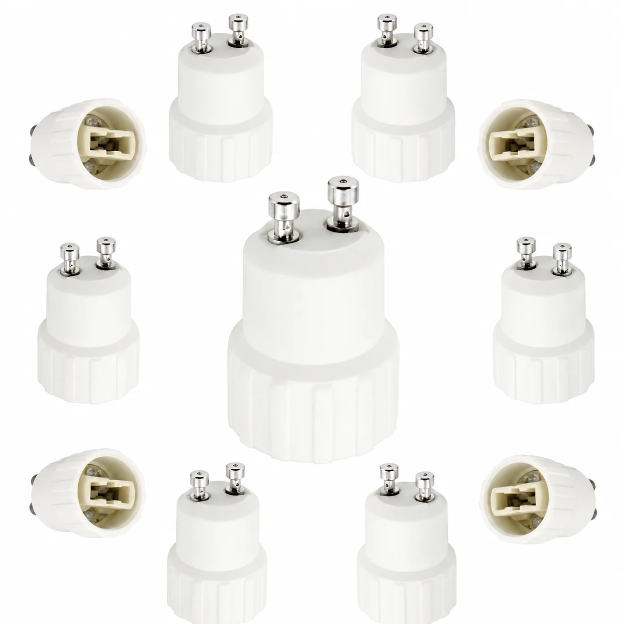 JOYINLED 1/10PCS GU10 To G9 Bulb Socket Adapter, GU10 To G9 Lamp Base Converter for LED Light Bulbs, White, Indoor Use
