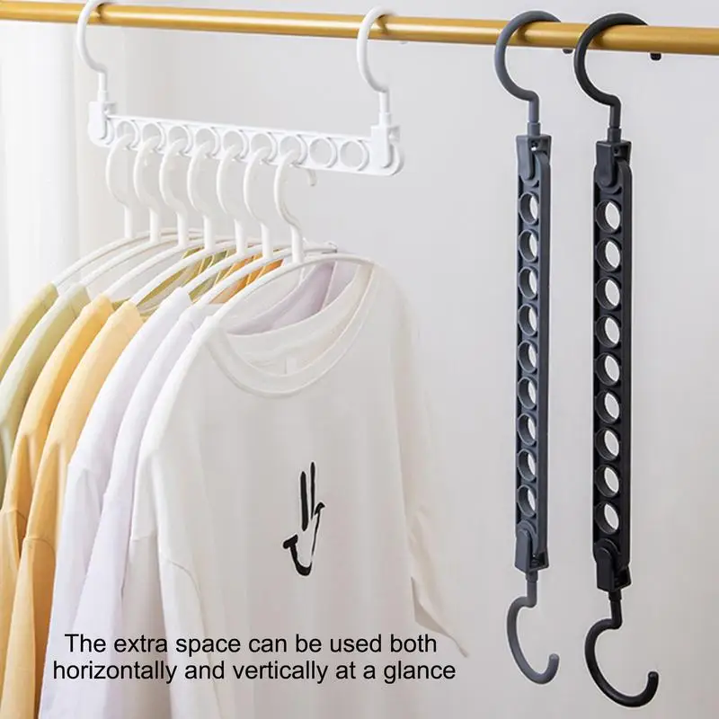 Clothes Hanger Racks Multi-port Support Circle Clothes Drying Multifunction Plastic Scarf Clothes Hanger Hangers Storage Rack