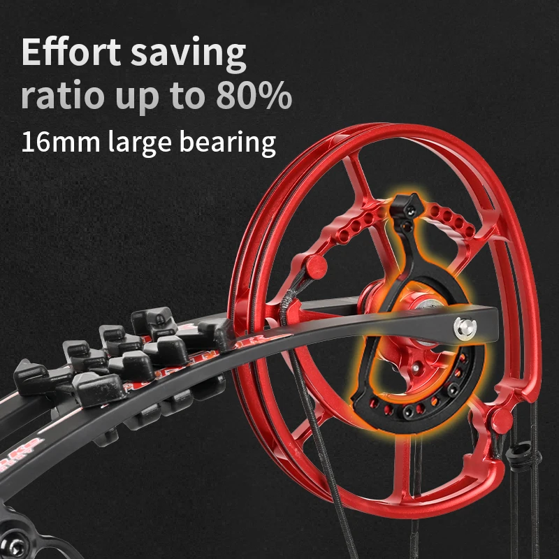 STARCN Компактный ATA для стрельбы из лука, вес 17,5 дюйма, 45–70 фунтов, стрелы для отдыха, рыбалки, охоты и стальные шарики, блочный лук двойного назначения