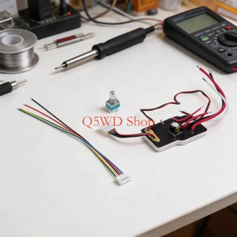Q5WD Sensorless Brushless Driver Board, 18V 20V Replacement Control Assembly with Cable Set, 59 x 34 mm Repair Use Part for