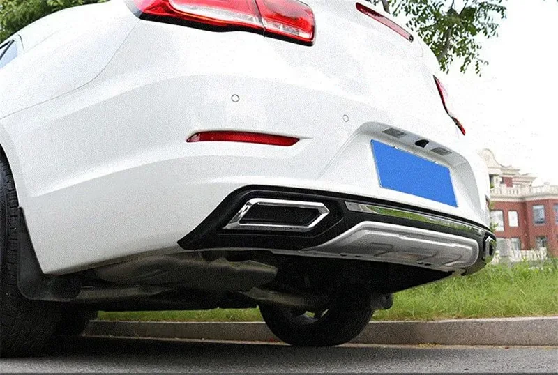 

High Quality PP Rear Bumper Diffuser,Auto Car rear lip with chrome line For Chevrolet Malibu 2016-2018 Car styling