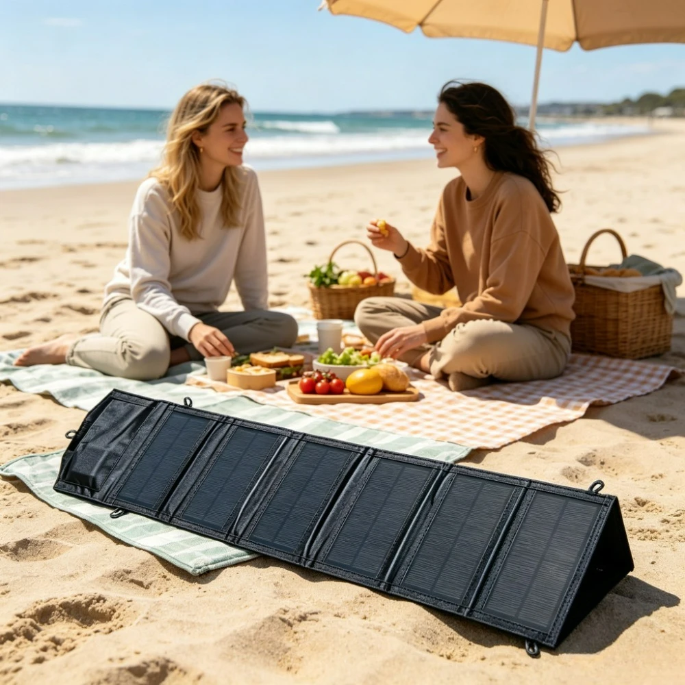 Foldable Portable Waterproof 100W Solar Panel Charger Dual USB Outdoor Emergency Survival Backpack Solar Power Supply for Travel