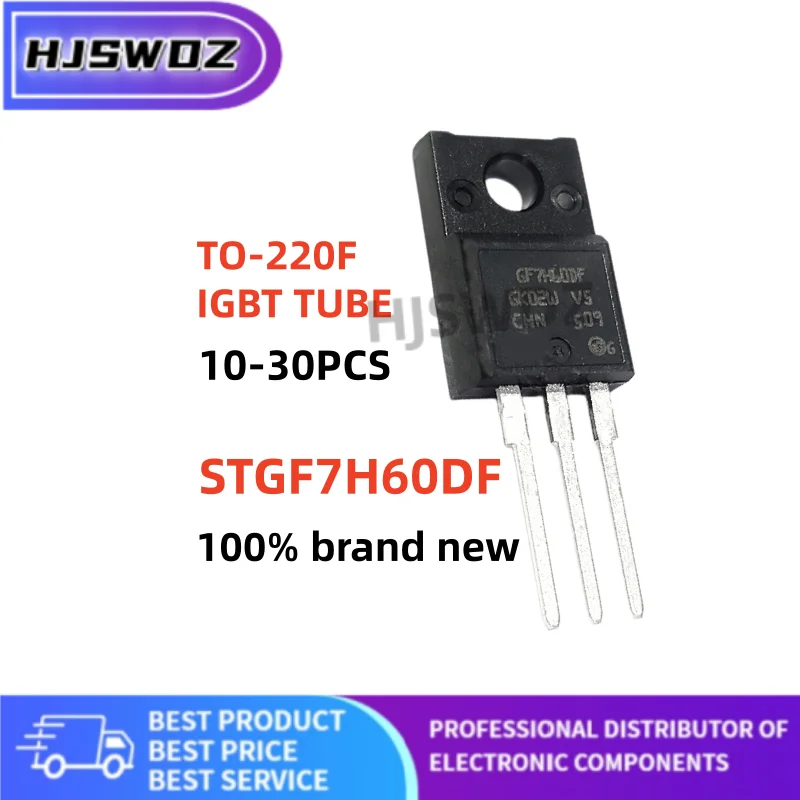 10-30PCS STGF7H60DF GF7H60DF TO-220F Trench Gate Field-Stop IGBT‌ power tube