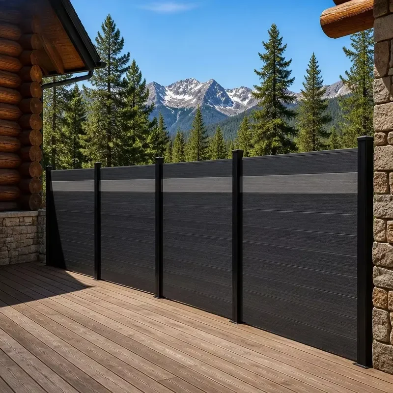 Full Privacy Aluminum Horizontal Slat Fence Panel Outdoor Pool Garden Boundary Screen Powder Coated Australia Custom CE OEM