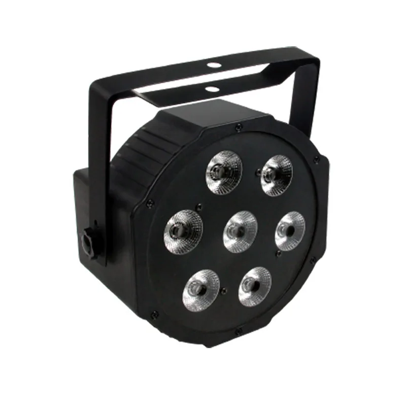 

7x10W RGBW LED Flat Par Light Полноцветный светодиодный эффект Light DMX512 Control Wash Disco Bar Club Party Свадебное сценическое световое шоу