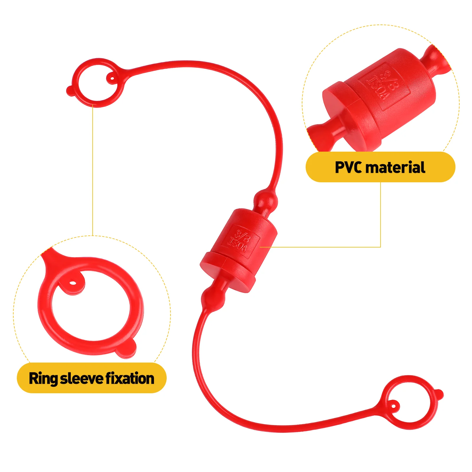 Hydraulic Caps Covers Connector Adapter Quick Hose Coupler Coupling Cover Dust Cap Skid Steer Plastic Oil Couplers Tractor