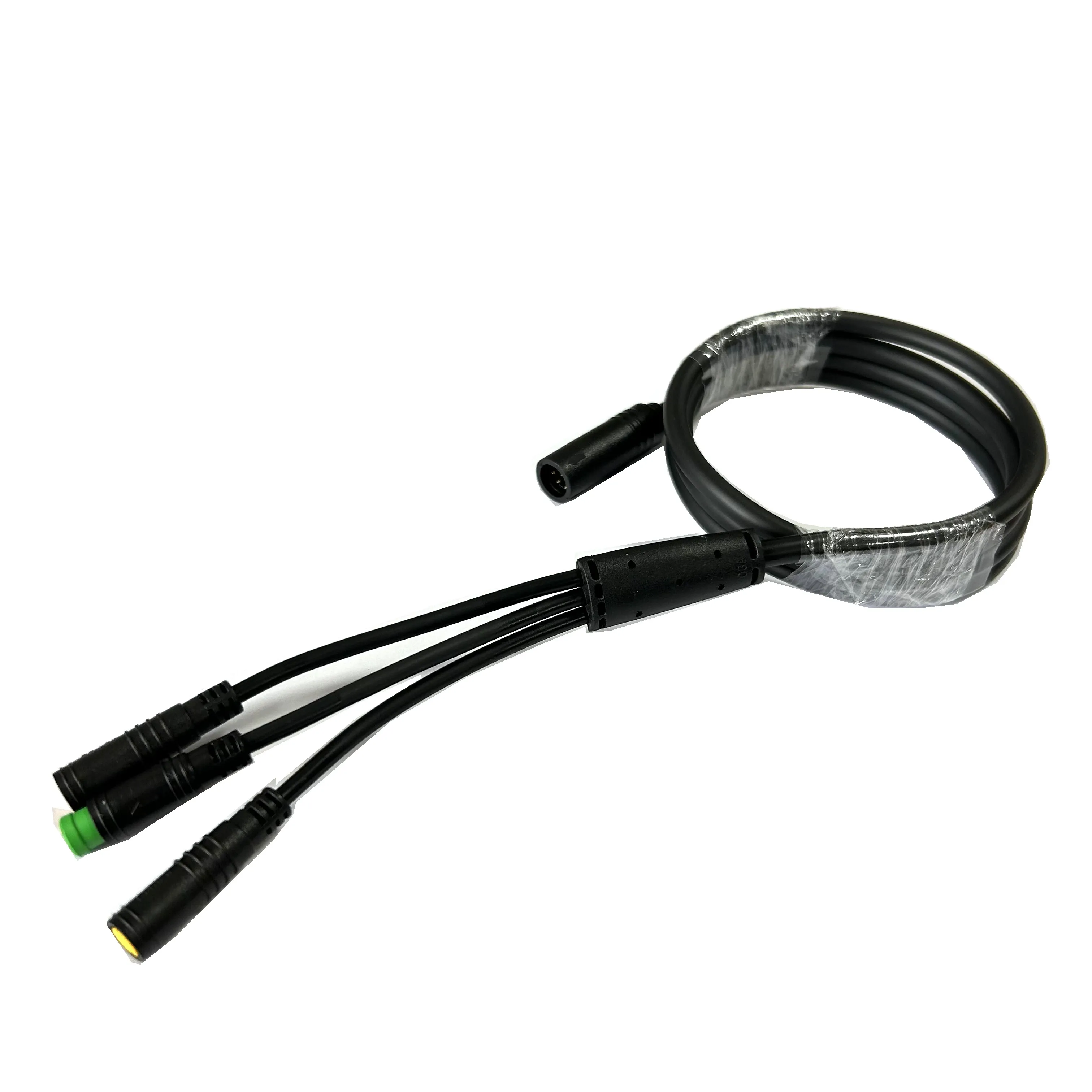 Bafang Motor EBike Cable Assembly 1T3 Harness 1xDisplay Connector And 2xE-brake connector L=115cm Cable Tree