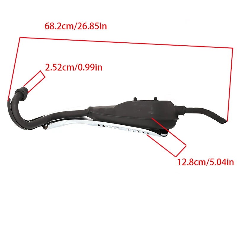 Suitable for off-road motorcycle Jincheng 70 complete set of exhaust pipe muffler chimney modification accessories