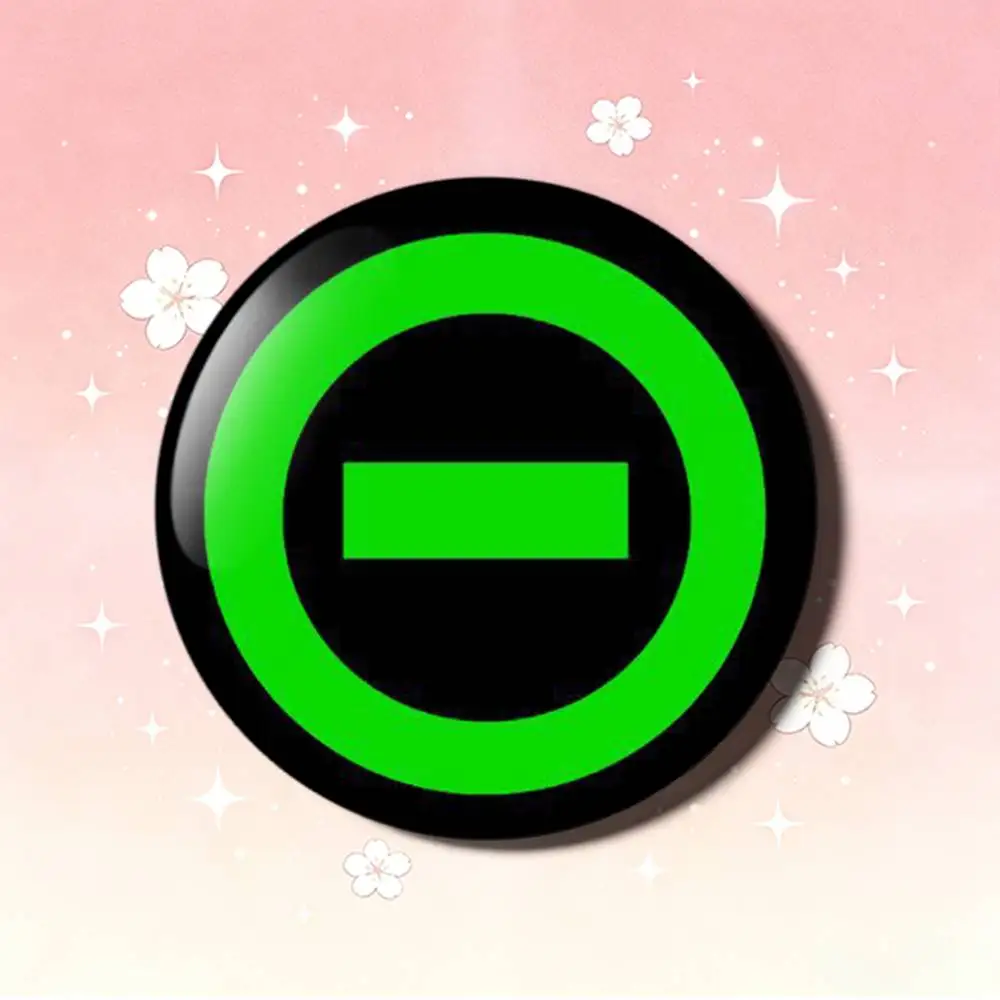 T-Type O N-Negative Laser Badge Applicable For Backpack Clothes Hats Decor Creative Accessories