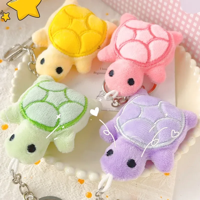 Turtle Plush Keychain, Cartoon Tortoise Bag Charm