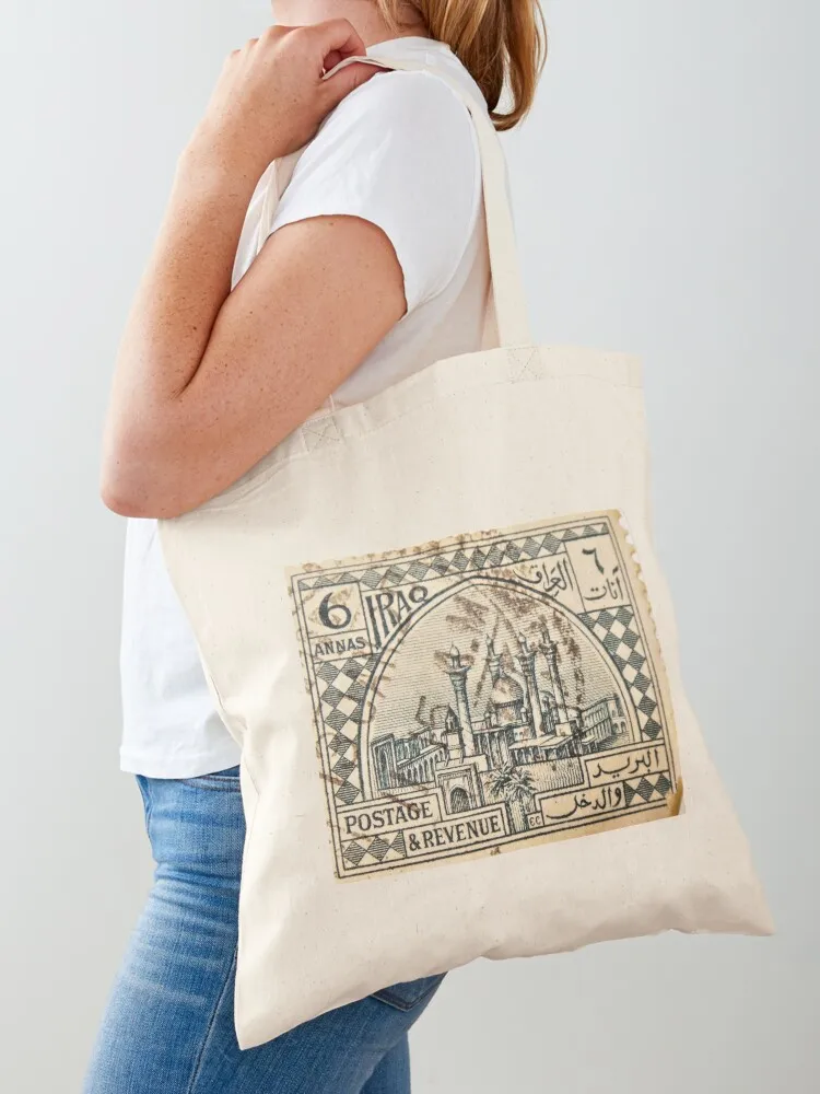

Iraqi Stamp, 1920s Tote Bag female bag Canvas bag for women Shopper cloth woman