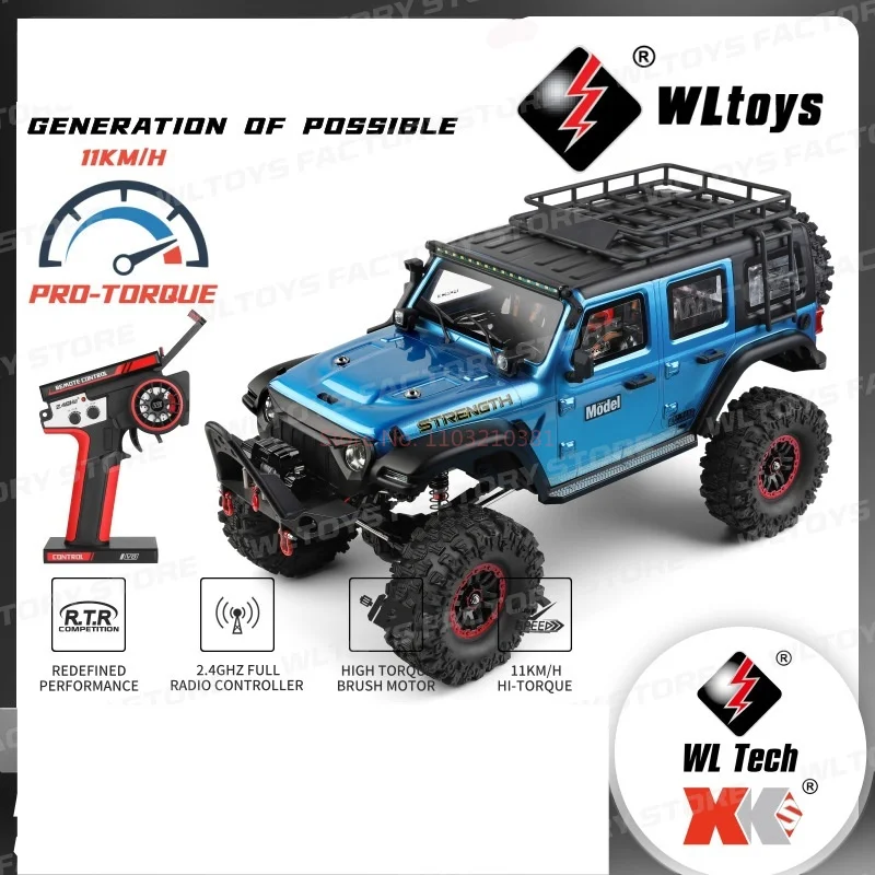 Wltoys-電動ウインチ付きプロ4wdオフロードクライミングrcカー、2.4g