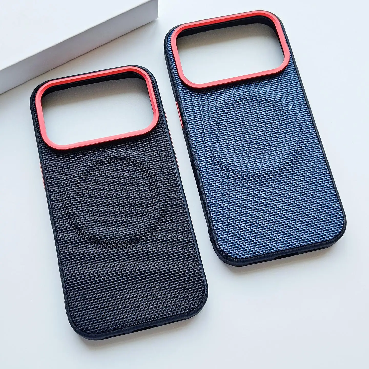 

Suitable for Apple 17 Pro phone case magnetic suction iPhone 17 Promax protective case woven pattern 16 Promax