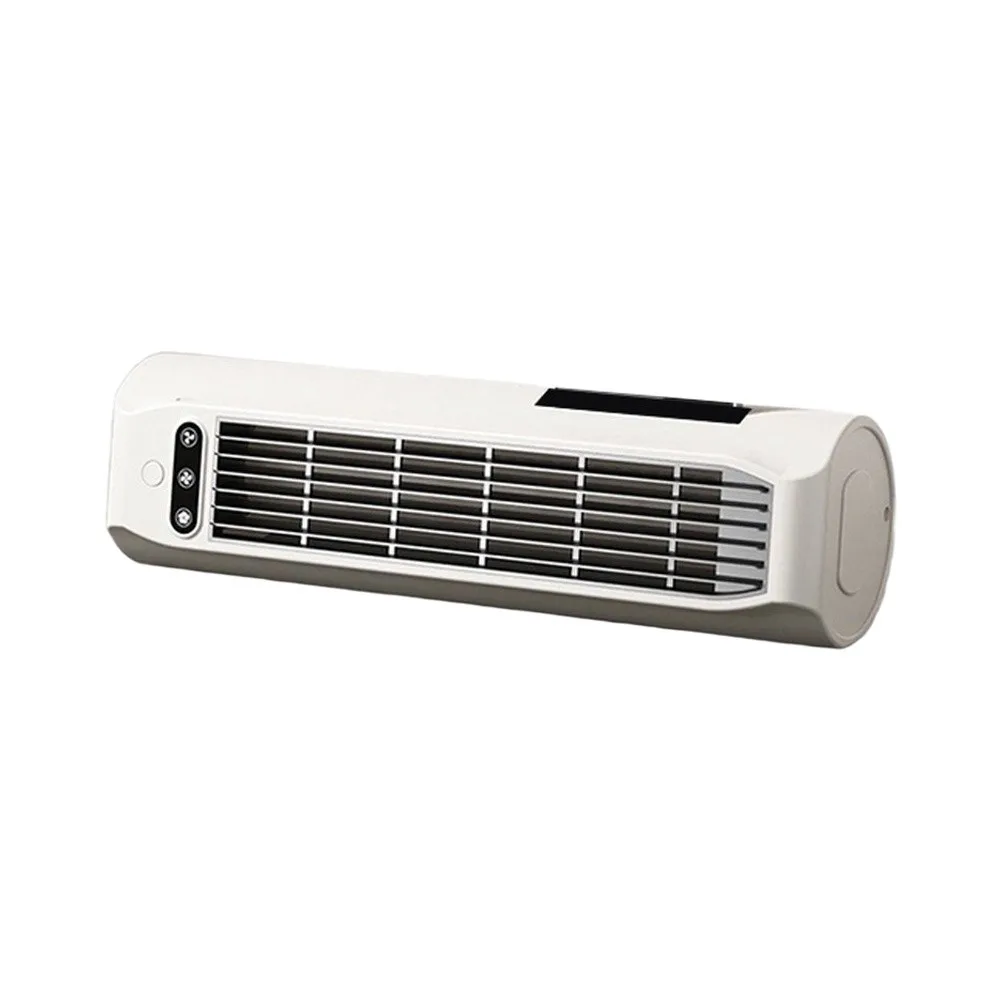 Bladeless Air Circulator Wall Mounted Fan USB Rechargeable Silent Brushless Motor for Bedroom Office Dormitory