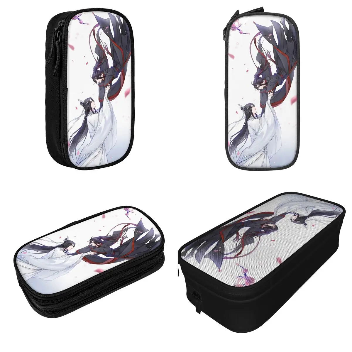 The Untamed Pencil Cases Lan Zhan Wei Wuxian Anime Pen Holder Bag Girl Boy Large Storage Students School Cosmetic Pencilcases